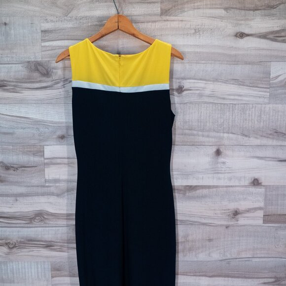 Ralph Lauren Women's Stretch Sheath Dress Navy Blue - Picture 7 of 7